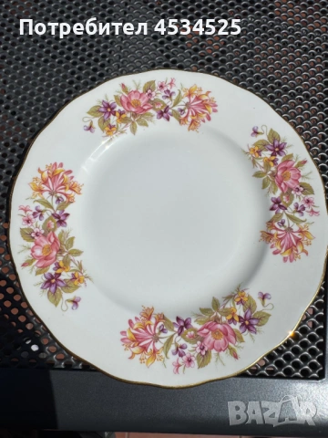 🌸 Английски сервиз за хранене Colclough “Wayside” – 25 части, снимка 4 - Антикварни и старинни предмети - 54337547