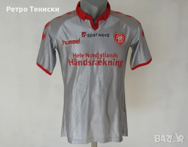 Тениска Aalborg BK — Гостуващ Hummel — Мъже размер XS Сиво
