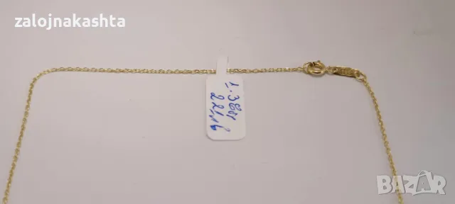 Нов -Златен синджир-1,38гр/14кр, снимка 4 - Колиета, медальони, синджири - 49494240