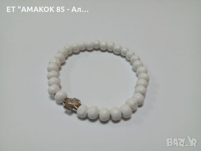 Дървени гривни с кръстче , снимка 2 - Гривни - 34721514