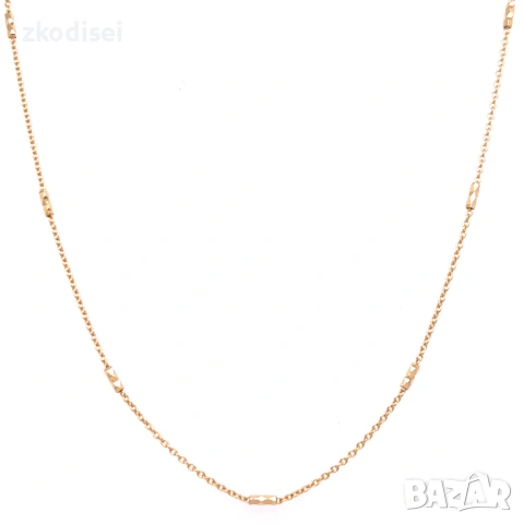 Златен синджир 1,95гр. 40,0см. 14кр. проба:585 модел:37739-6, снимка 2 - Колиета, медальони, синджири - 53874953