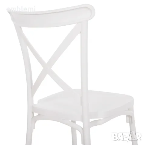 Стол ANJI в бяло трапезен градински, снимка 8 - Столове - 47537375