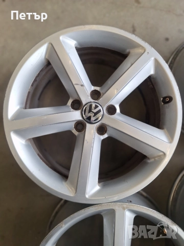 ОРИГИНАЛНИ АЛУМИНИЕВИ ДЖАНТИ ЗА  АУДИ /ФОЛКСВАГЕН-5Х112Х66.6-18 цола, снимка 2 - Гуми и джанти - 51963192