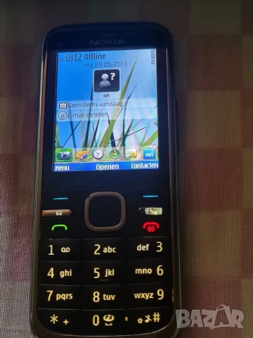 Мобилен телефон нокиа Nokia C5-00 сив 5MP, GPS, symbian, ram 512 bluetooth , снимка 1