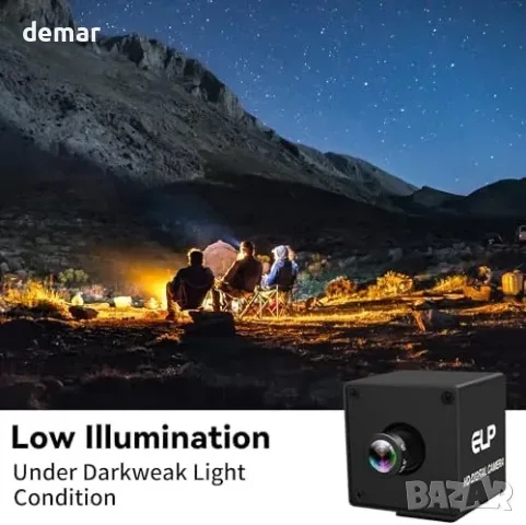 Индустриална USB камера ELP 12 MP, 1080p 120 fps, 16 мм обектив, снимка 4 - Камери - 55827402