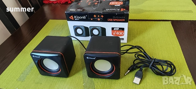 Тонколони аудио Kisonli, USB, снимка 4 - Тонколони - 52238363