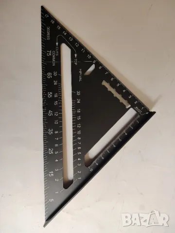 Триъгълник дърводелски с отмерване на ъгли, снимка 4 - Други инструменти - 49817401
