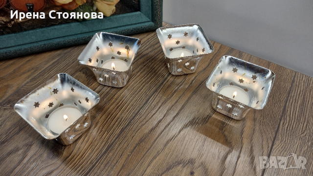 Посребрени свещници TCM, снимка 13 - Декорация за дома - 44934014