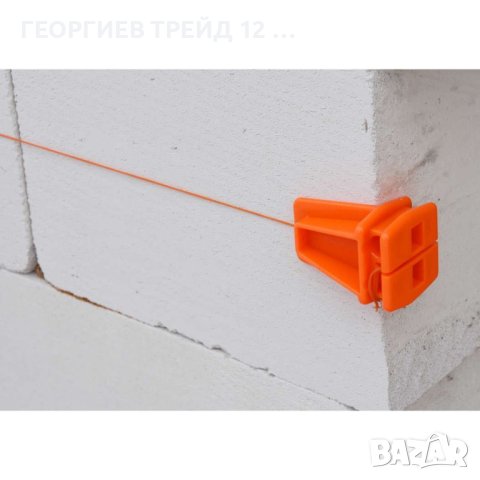 Комплект скоби за закрепяне на зидарски шнур VOREL, 2 броя + 18 м, снимка 2 - Други инструменти - 42782277