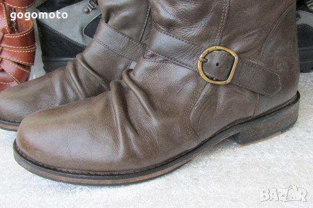 естествена кожа, УНИСЕКС мото боти, ботуши BRONX® original МОТО Boots So todai,40 - 41,отвън,отвътре, снимка 5 - Мъжки ботуши - 30171313