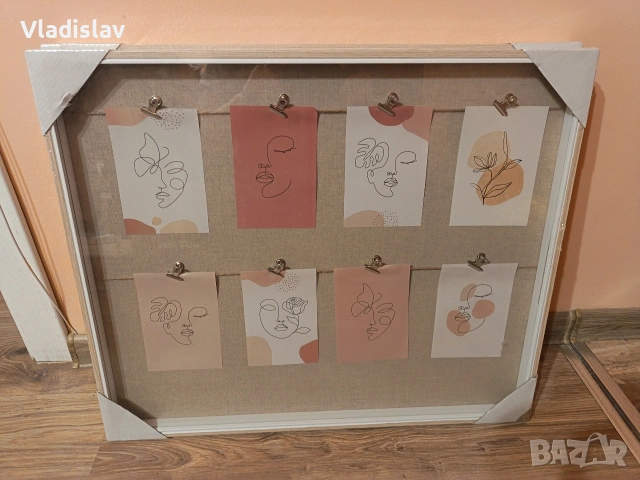 Дървена рамка за колажи