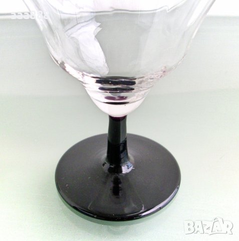 Чаши за десертно вино черен кристал, снимка 3 - Чаши - 40682569