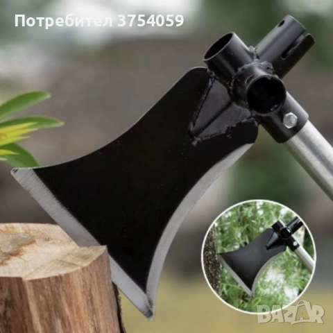 Многофункционален градински инструмент 4 в 1 – брадва, лопата, мотика и сърп в едно, снимка 5 - Други инструменти - 53076553