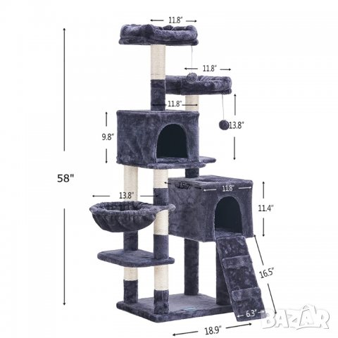 Котешка катерушка / дърво MPJ013G, снимка 4 - За котки - 38611758