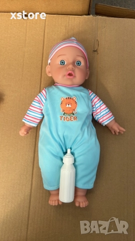 Реалистично говорещо бебе с аксесоар шише, снимка 10 - Кукли - 52739631