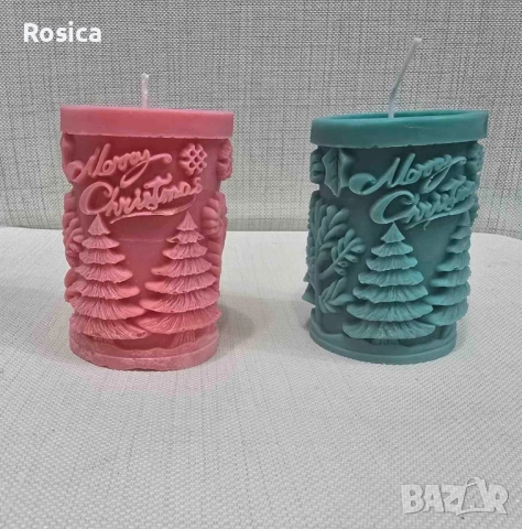 Коледни свещи, снимка 2 - Арт сувенири - 52408537