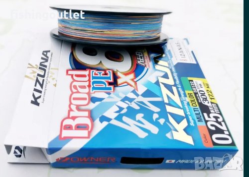  Цветно плетено японско влакно за сладка и солена вода 300 мт OWNER 71 лв., снимка 5 - Такъми - 30905192