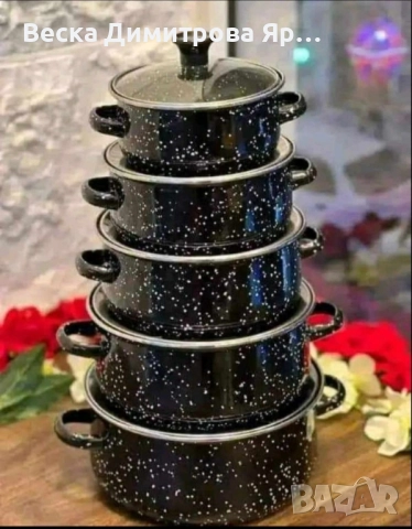 Комплект от 5 броя тенджери за домашна и професионална употреба 16/18/20/22/24см, снимка 2 - Съдове за готвене - 51689779