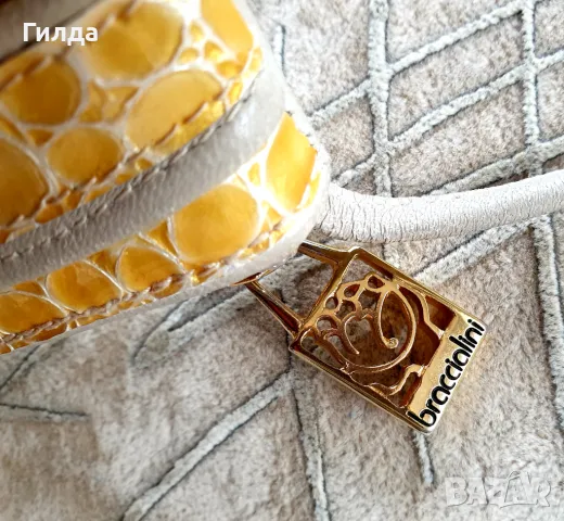 Braccialini винтидж чанта от естествена кожа налична, снимка 4 - Чанти - 50159341