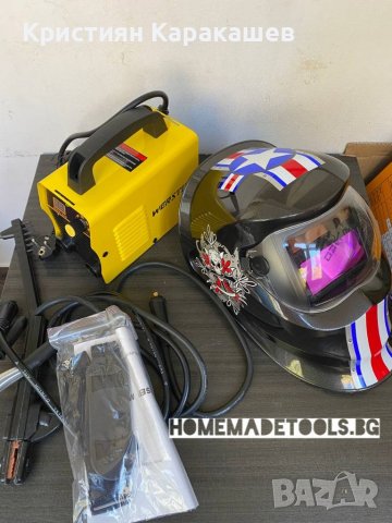 Ново! Комплект! Немски Инверторен Електрожен Werstil 350A и автоматичен соларен шлем за заваряван