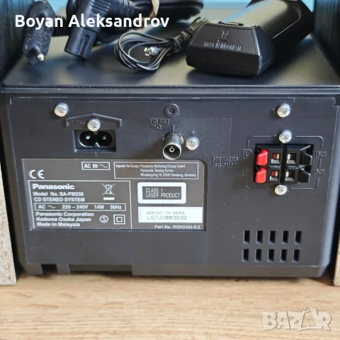 Panasonic SC-PM250 Bluetooth/CD/USB Hi-Fi система | Дистанционно, снимка 4 - Аудиосистеми - 55972464