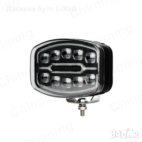 1бр. ЛЕД LED халоген тип Hella, 55W, с бяла и жълта DRL, 10 диода, снимка 2 - Аксесоари и консумативи - 50934479