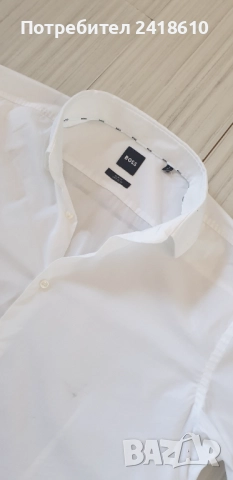 Hugo Boss H - Hank - Kent - C1- 214 Slim Fit  Cotton Mens Size 43/17 - XL НОВО! ОРИГИНАЛ! Мъжка Риза, снимка 6 - Ризи - 52225524