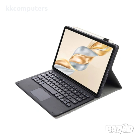 AH28-A Кожен Калъф с Bluetooth Клавиатура с Тъчпад за Honor Pad X9a / X9 Pro - Магнитна Отделяема, С, снимка 5 - Калъфи, кейсове - 53072157
