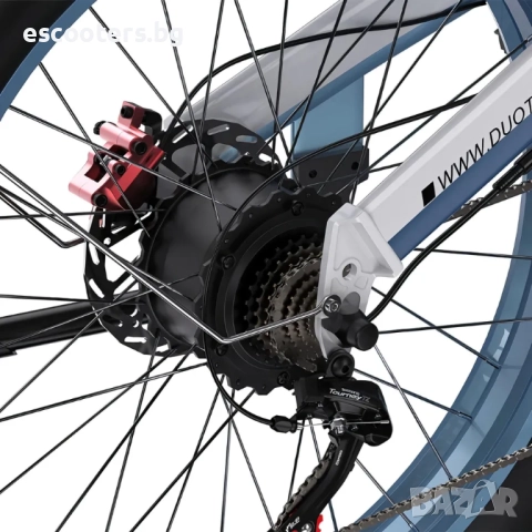 Електрически велосипед Duotts N26 | 2x750W | 48V 20Ah | 55км/ч с Масур, снимка 9 - Велосипеди - 52833796