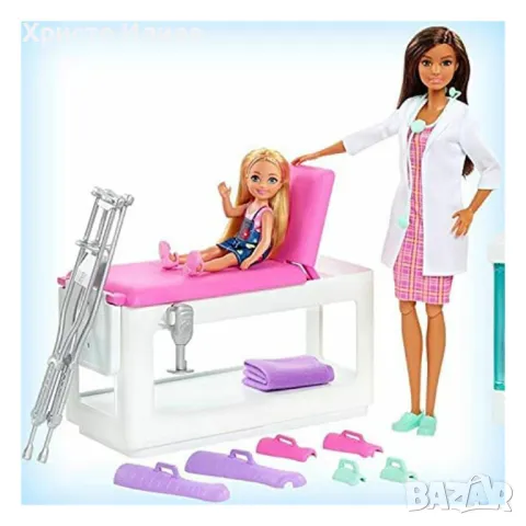 Кукла Барби Barbie с Ортопедична клиника Mattel, снимка 4 - Кукли - 48389966