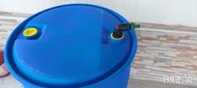 Дебелостенни бидони 2,5мм /220 литр с кран + бърза връзка пригодени за капково напояване и летен душ, снимка 14 - Напояване - 46777490