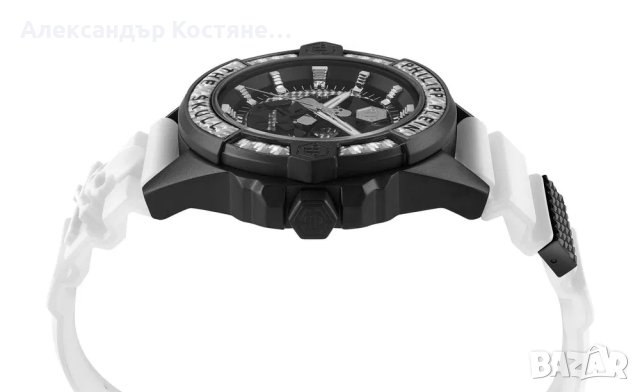 Мъжки часовник Philipp Plein THE $KULL CARBON FIBER 44mm - PWAAA1822, снимка 3 - Мъжки - 40361939