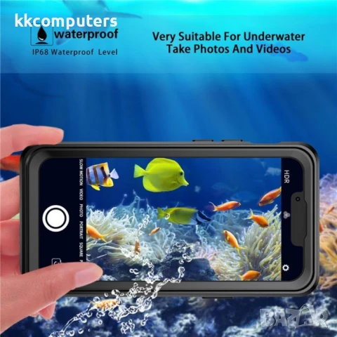 iPhone 13 mini REDPEPPER Водоустойчив / Удароустойчив Калъф + Скрийн Протектор – Черен, IP68, снимка 5 - Калъфи, кейсове - 50819266