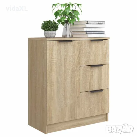 vidaXL Сайдборд, сонома дъб, 60x30x70 см, инженерно дърво, снимка 7 - Бюфети - 56148057