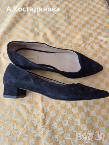 Дамски обувки естествен велур, номер 37, снимка 5 - Дамски обувки на ток - 53900268