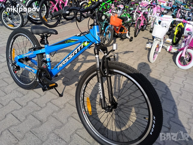 BG Алуминиев велосипед 24" MARTY син, снимка 5 - Велосипеди - 54334772