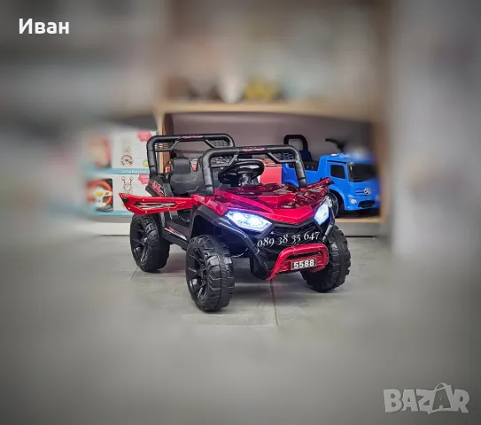 ПОСЛЕДНИ 2 БР.!ТОП ЦЕНА!НОВО!Акумулаторен джип Fast UTV RED с 12V батерия,дистанционно,USB, снимка 2 - Други - 44739745