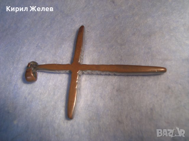 СТАРО МЕДНО КРЪСТЧЕ - АРТ МЕДАЛЬОН с КРИСТАЛЧЕТА 6662, снимка 7 - Колиета, медальони, синджири - 36901603