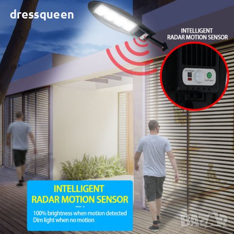 W778B Соларна улична лампа, снимка 2 - Външни лампи - 42168175