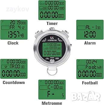 Хронометър LAOPAO Метален хронометър 100 обиколки с памет, снимка 2 - Друга електроника - 53242216