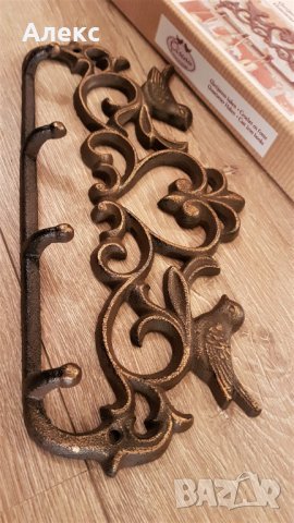 Чугунена закачалка с пиленца. Англия, Нова!, снимка 4 - Закачалки - 25097347