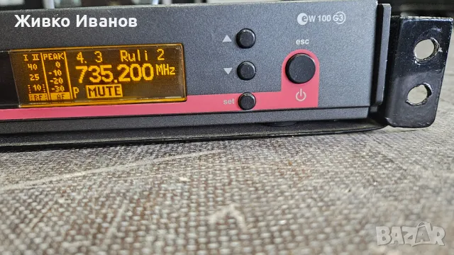 Безжична микрофонна система SENNHEISER EW100 G3, снимка 4 - Микрофони - 48365909