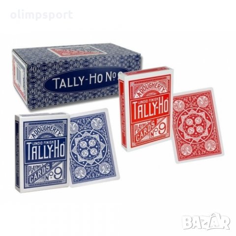Карти за игра Tally Ho fan back нови  Изключителното качество и ленения тип покритие на картите Tall, снимка 2 - Карти за игра - 29332422