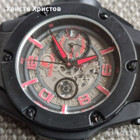 Мъжки луксозен часовник Hublot Big Bang Limited Edition Ferrari , снимка 6 - Мъжки - 42342997