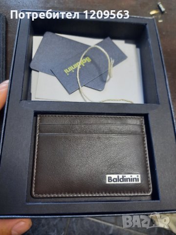 визитник baldinini естествена кожа с документация, снимка 3 - Портфейли, портмонета - 42597074
