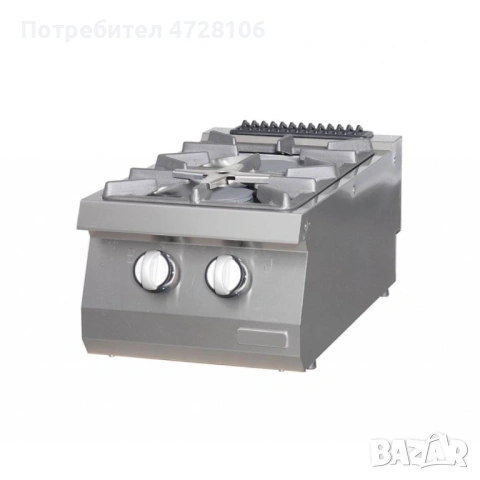 Професионален газов котлон – 2 гнезда, 2×6,0 kW