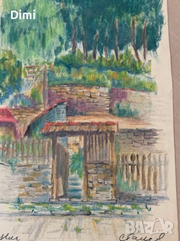 СТЕФАН ГАНЕВ пастел/пейзаж - Трявна, снимка 5 - Картини - 52858729