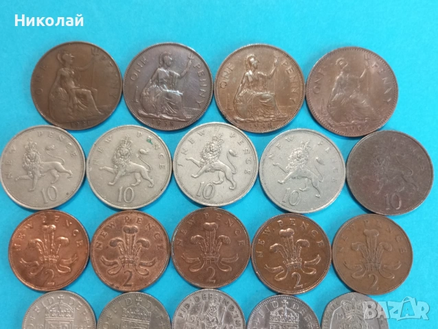 Лот монети Великобритания , снимка 2 - Нумизматика и бонистика - 53244242