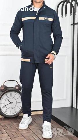 Мъжки спортен екип BOSS  Материя 100% памук, снимка 2 - Спортни дрехи, екипи - 51324816