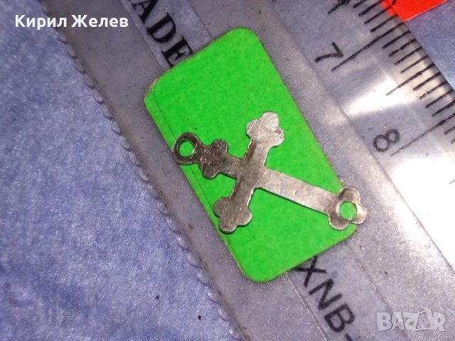 СТАРО СРЕБЪРНО НАГРЪДНО КРЪСТЧЕ СРЕБРО 950 ПРОБА РЪЧНА МАЙСТОРСКА ИЗРАБОТКА 26350, снимка 8 - Антикварни и старинни предмети - 40500179